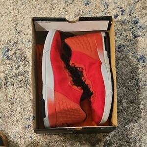 Red and Black Athletic Shoes